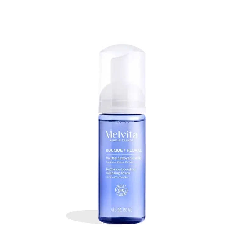 Melvita Bouquet Floral Mousse Nettoyante Éclat 150ml - Univers Pharmacie