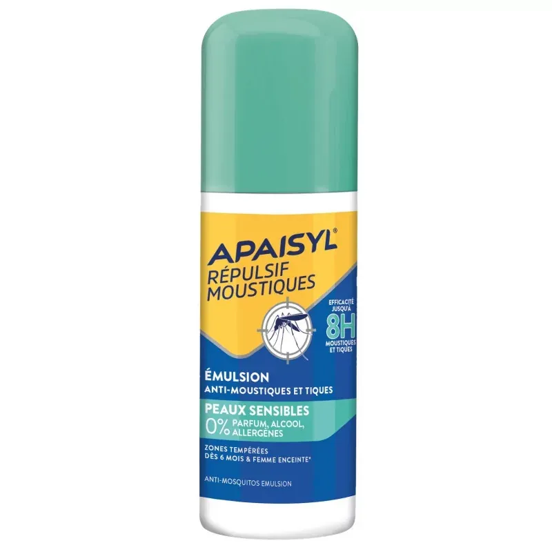 Apaisyl Répulsif Moustiques Peaux Sensibles 90ml - Univers Pharmacie