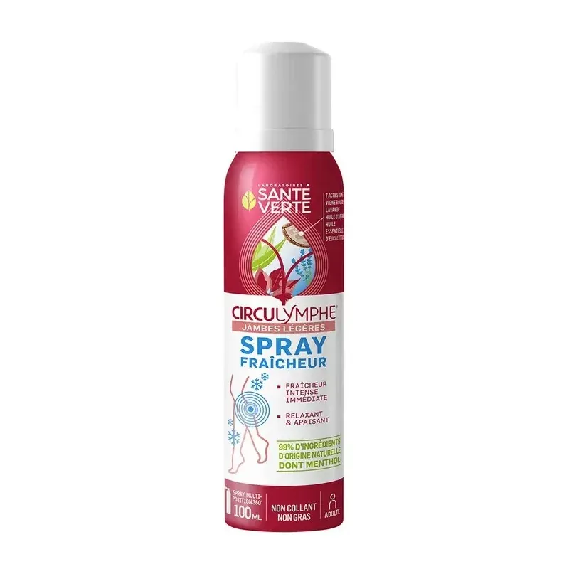 Santé Verte Circulymphe Jambes Légères Spray Fraîcheur 100ml - Univers Pharmacie