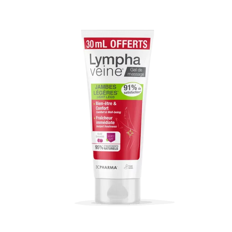 Lymphaveine Jambes Légères Gel de Massage 180ml - Univers Pharmacie