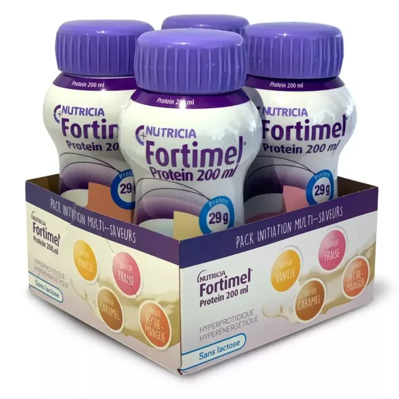 Nutricia Fortimel Protein Pack Initiation Multi-saveurs 4X200ml - Univers Pharmacie