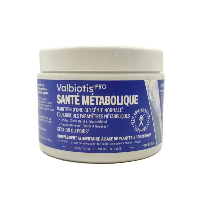 Valbiotis Pro Santé Métabolique 180 Gélules - Univers Pharmacie Valbiotis Pro Santé Métabolique 180 Gélules - Univers Pharmacie