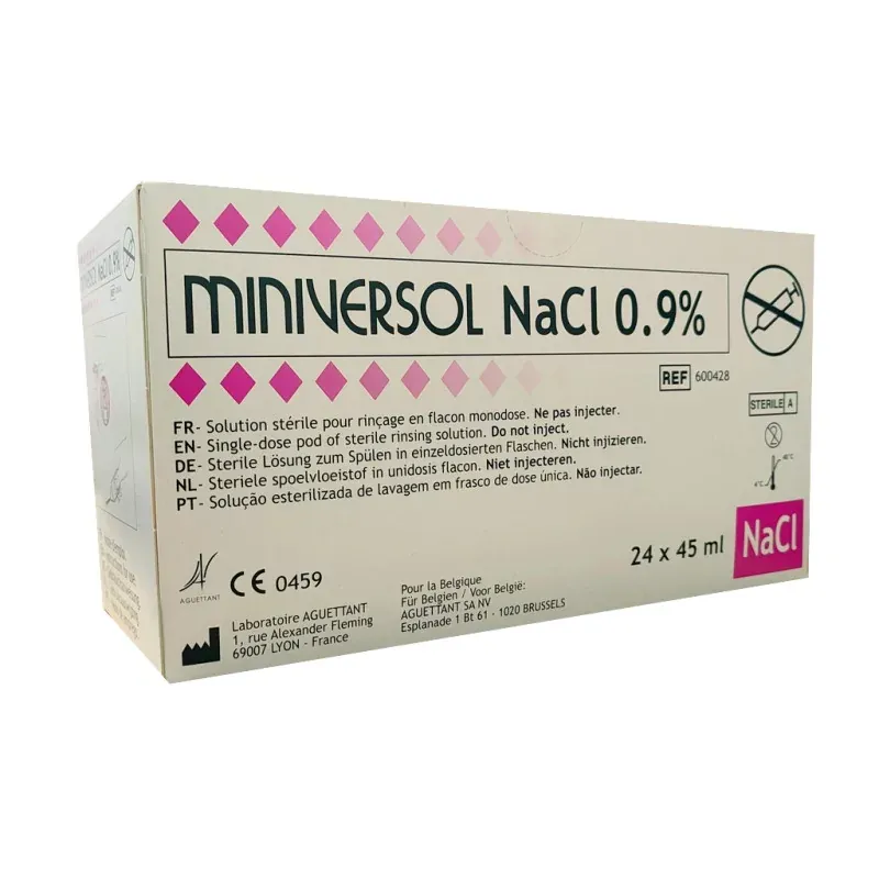 Miniversol NaCl 0,9% 24X45ml - Univers Pharmacie