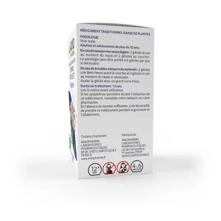 Arkopharma Arkogélules Valériane 45 gélules dos
