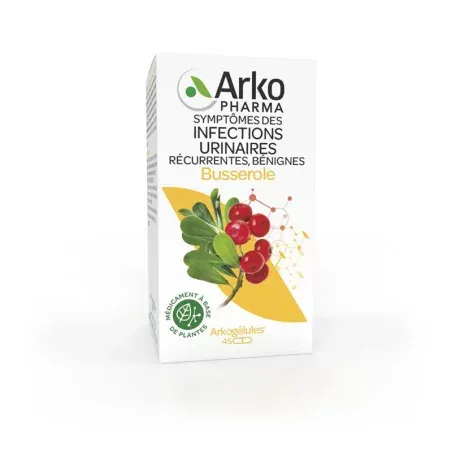 Arkopharma Arkogélules Busserole 45 gélules - Univers Pharmacie Arkopharma Arkogélules Busserole 45 gélules - Univers Pharmacie