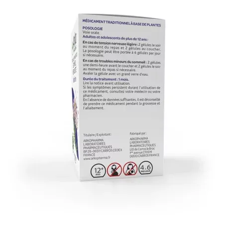 Arkopharma Arkogélules Valériane 150 gélules - sommeil nervosité Arkopharma Arkogélules Valériane 150 gélules - sommeil nervosité