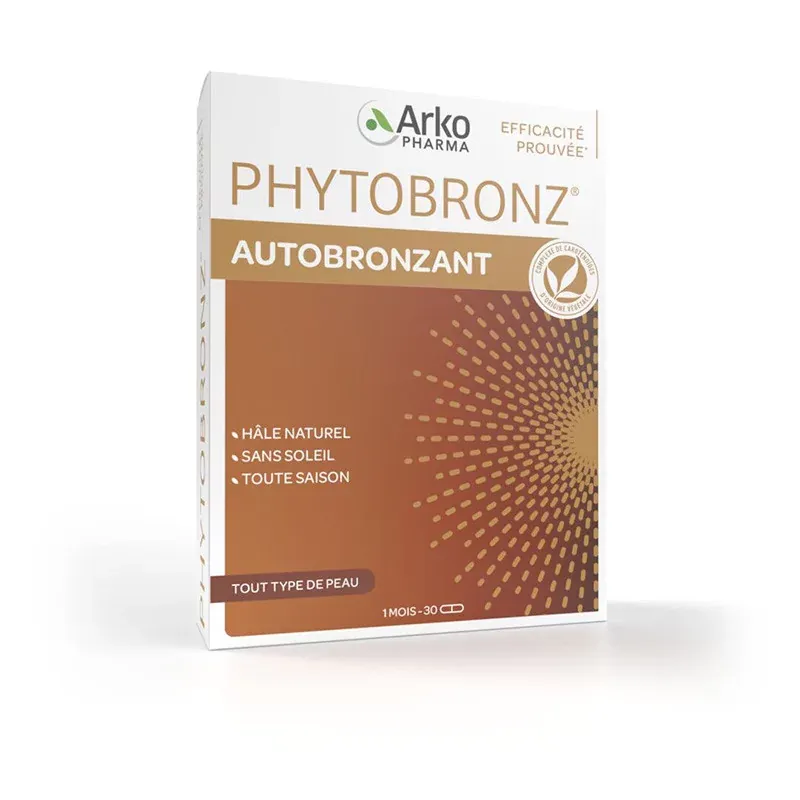 Arkopharma Phytobronz Autobronzant 30 gélules - Univers Pharmacie