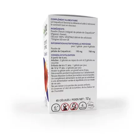 Arkopharma Arkogélules Coquelicot 45 gélules - côté 1