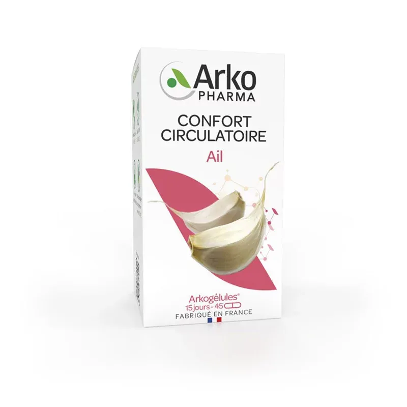 Arkopharma Arkogélules Ail Confort Circulatoire 45 gélules - Univers Pharmacie Arkopharma Arkogélules Ail Confort Circulatoire 45 gélules - Univers Pharmacie