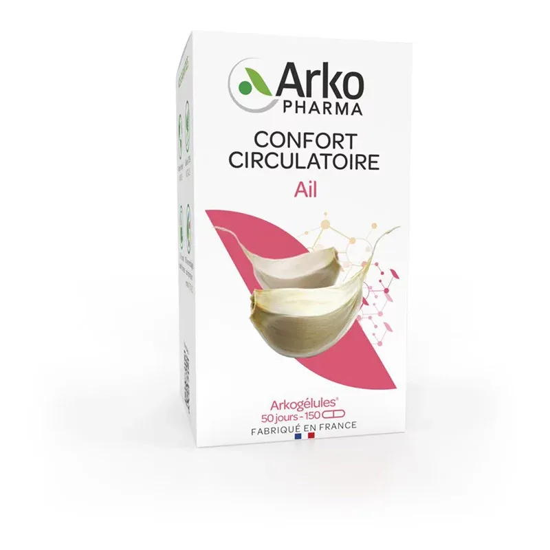 Arkopharma Arkogélules Ail Confort Circulatoire 150 gélules - Univers Pharmacie Arkopharma Arkogélules Ail Confort Circulatoire 150 gélules - Univers Pharmacie