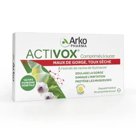 Arkopharma Activox Citron 24 comprimés à sucer - Univers Pharmacie