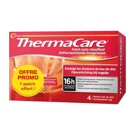 Thermacare Patch Bas du Dos 1 patch offert 4 patchs - Univers Pharmacie