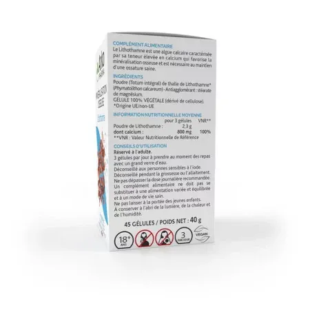 Arkopharma Arkogélules Lithothamne 45 gélules - côté 1