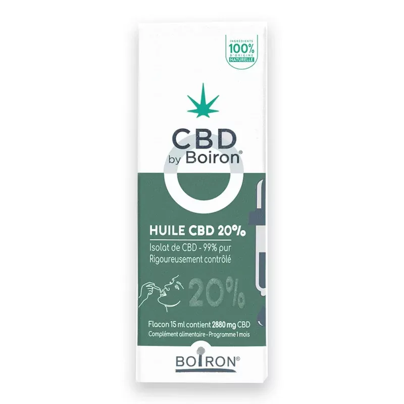 CBD by Boiron Huile CBD 20% 15ml - Univers Pharmacie CBD by Boiron Huile CBD 20% 15ml - Univers Pharmacie