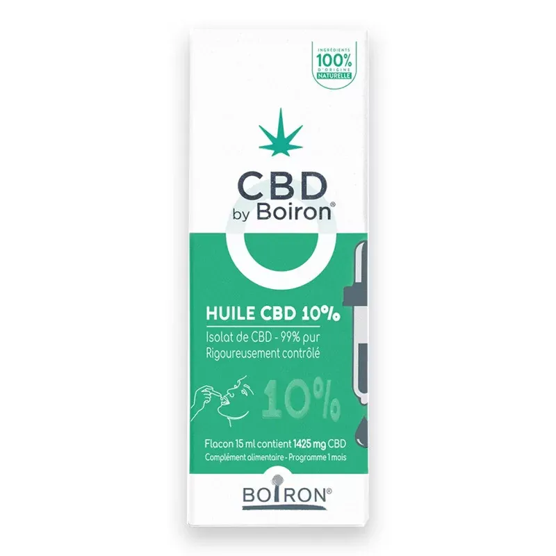 CBD by Boiron Huile CBD 10% 15ml - Univers Pharmacie CBD by Boiron Huile CBD 10% 15ml - Univers Pharmacie