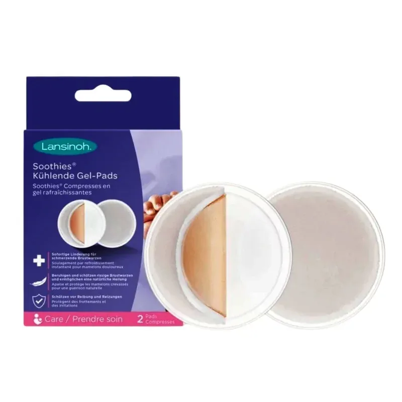Lansinoh Soothies Compresses en Gel Rafraîchissantes x2 - Univers Pharmacie