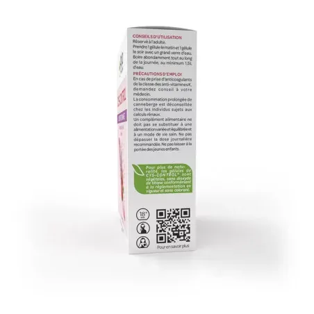 Cys-Control Confort Urinaire Arkopharma 20 gélules - côté 1 Cys-Control Confort Urinaire Arkopharma 20 gélules - côté 1