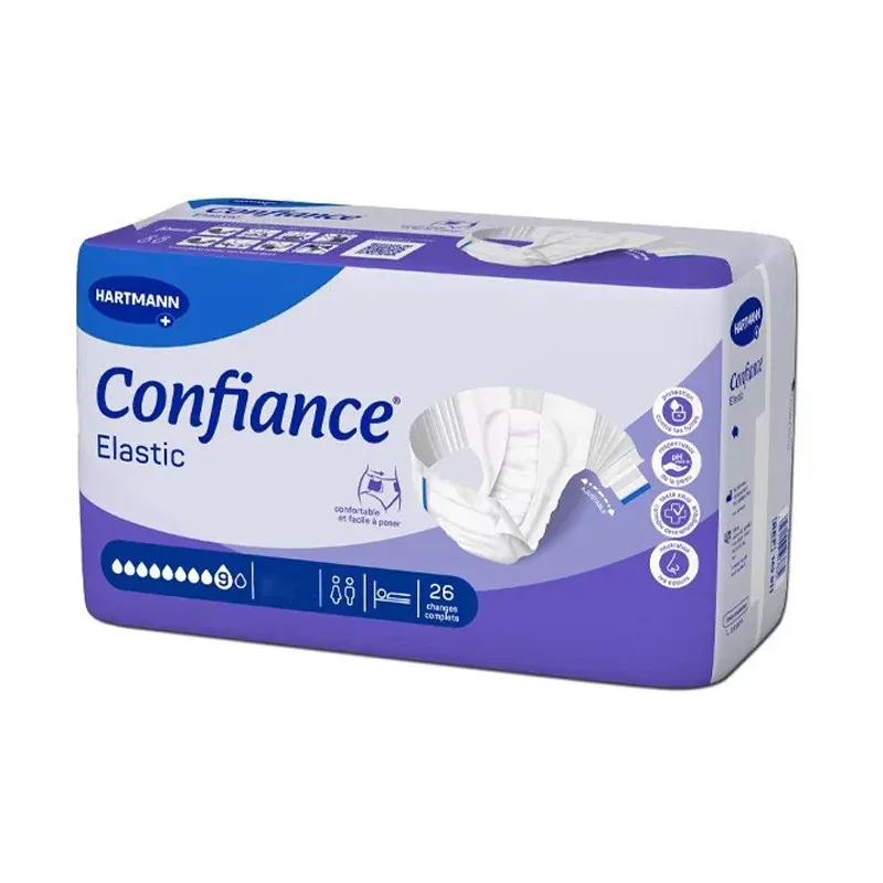 Confiance Elastic 9 Gouttes TailleS 26 changes complets - Univers Pharmacie