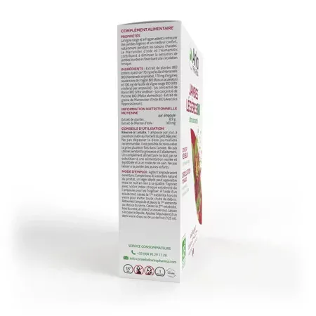Arkopharma Arkofluides Bio Jambes Légères 20 ampoules - côté 1