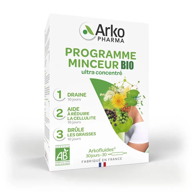 Arkopharma Arkofluides Bio Programme Minceur 30 ampoules - Univers Pharmacie Arkopharma Arkofluides Bio Programme Minceur 30 ampoules - Univers Pharmacie