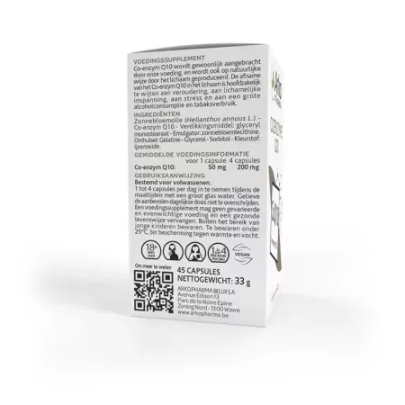 Arkopharma Arkovital Coenzyme Q10 45 capsules - côté 2