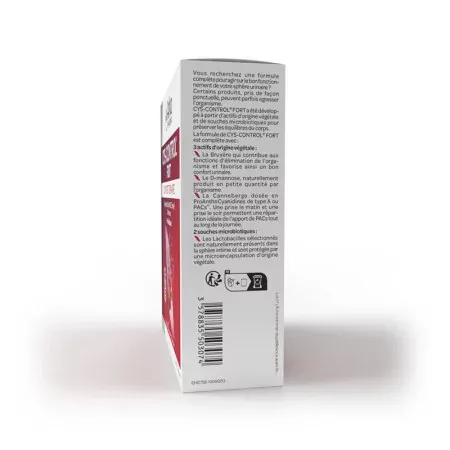 Arkopharma Cys-Control Fort Confort Urinaire 10 sachets + 5 sticks - côté 2