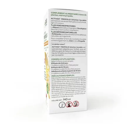 Arkopharma Activox Propolis Confort Respiratoire 140ml