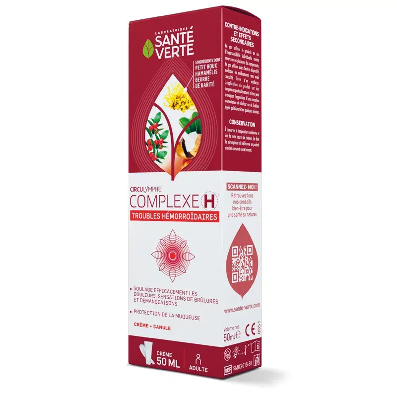Santé Verté Circulymphe Complexe H Crème 50ml - Univers Pharmacie Santé Verté Circulymphe Complexe H Crème 50ml - Univers Pharmacie