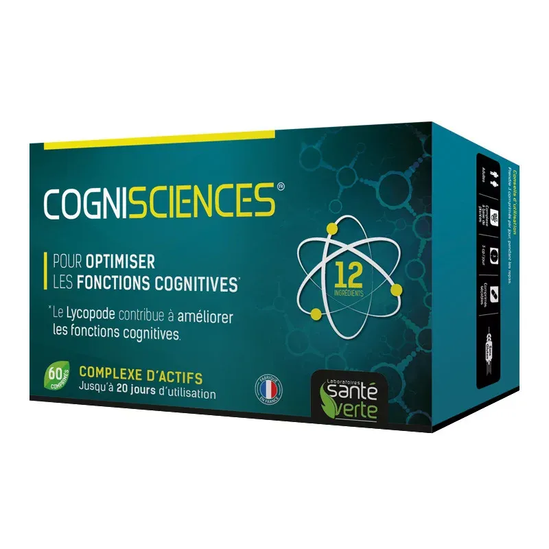 Santé Verte Cognisciences 60 comprimés - Univers Pharmacie Santé Verte Cognisciences 60 comprimés - Univers Pharmacie