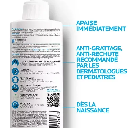 La Roche-Posay Crème Lavante Lipikar Syndet AP+ 400ml