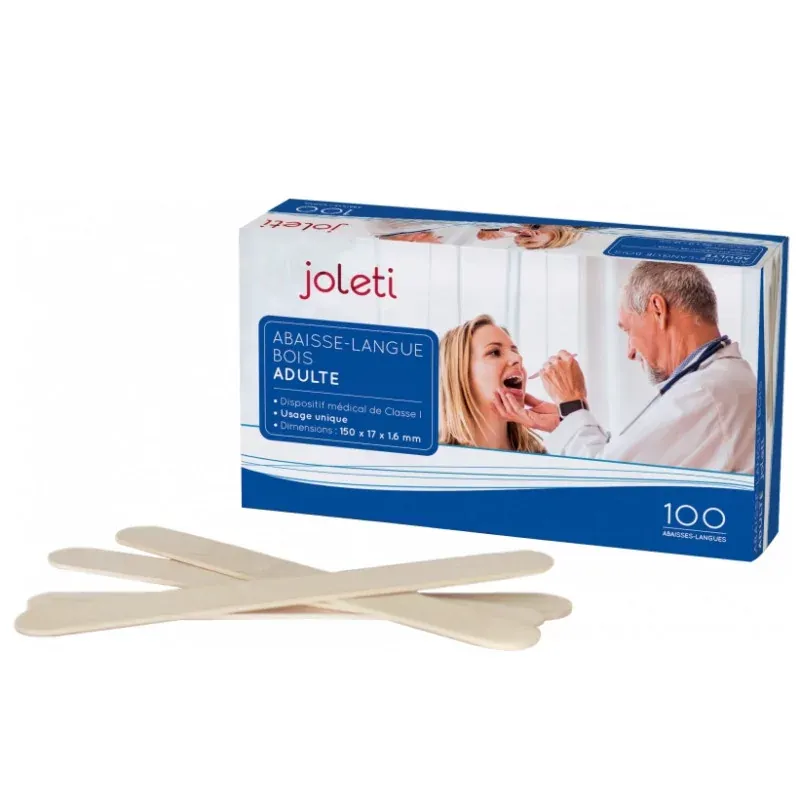 Emilabo Abaisse-langues Bois Adulte X100 - Univers Pharmacie