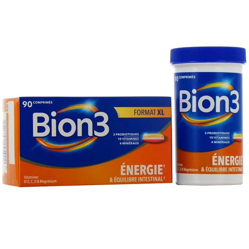 Bion 3 Energie & Equilibre Intestinal 90 comprimés - Univers Pharmacie Bion 3 Energie & Equilibre Intestinal 90 comprimés - Univers Pharmacie