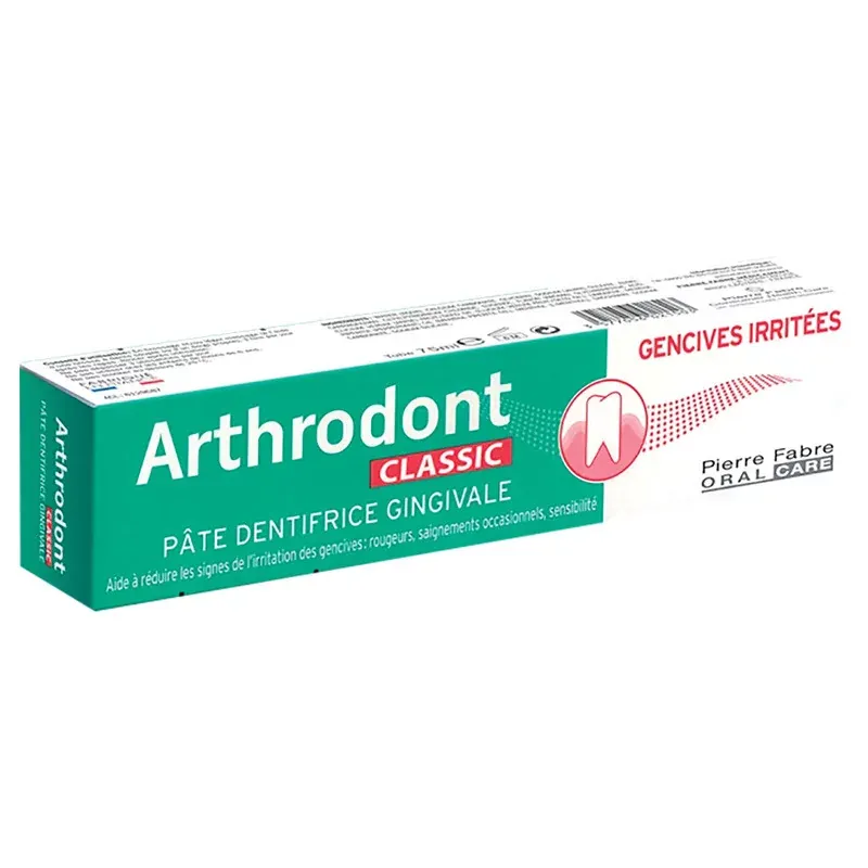 Arthrodont Classic Pâte Dentifrice Gencives Irritées 75ml