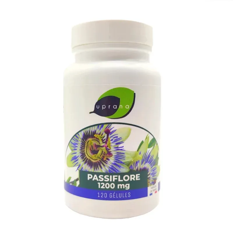 Uprana Passiflore 1200mg 120 gélules - Univers Pharmacie Uprana Passiflore 1200mg 120 gélules - Univers Pharmacie