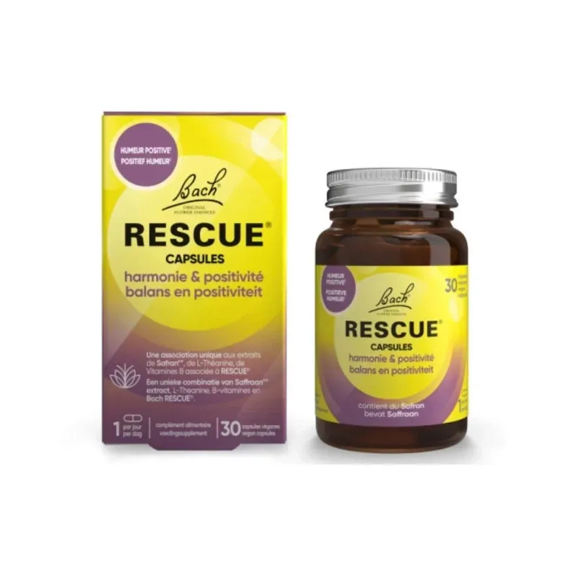 Bach Rescue Harmonie et Positivité 30 capsules - Univers Pharmacie