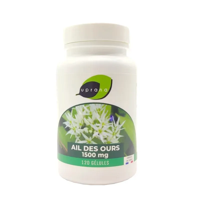 Uprana Ail des Ours 1500mg 120 gélules - Univers Pharmacie Uprana Ail des Ours 1500mg 120 gélules - Univers Pharmacie