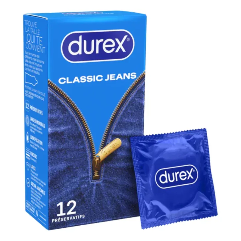 Durex Préservatifs Classic Jeans X12 - Univers Pharmacie