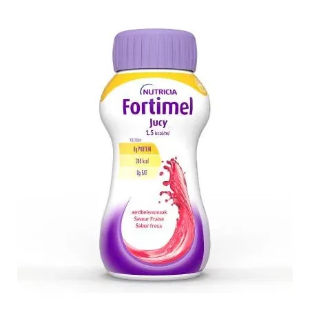Nutricia Fortimel Jucy Arôme Fraise 4X200ml - Univers Pharmacie