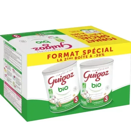 Guigoz Bio 3 Croissance 2X800g - Univers Pharmacie