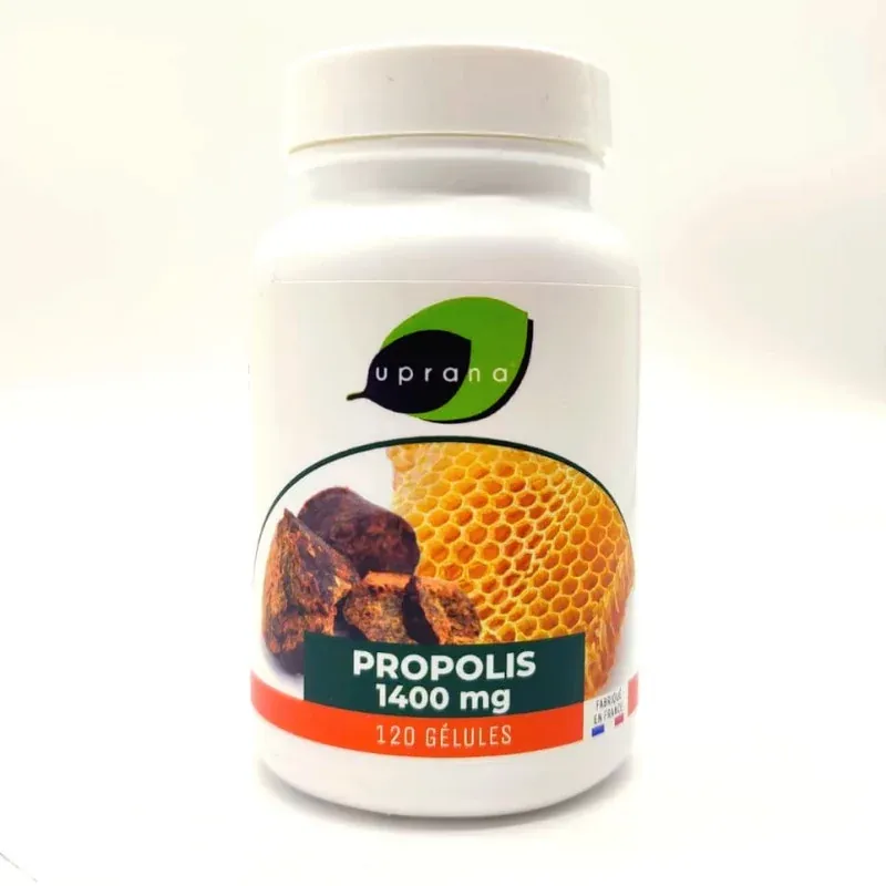 Uprana Propolis 1400mg 120 gélules - Univers Pharmacie Uprana Propolis 1400mg 120 gélules - Univers Pharmacie