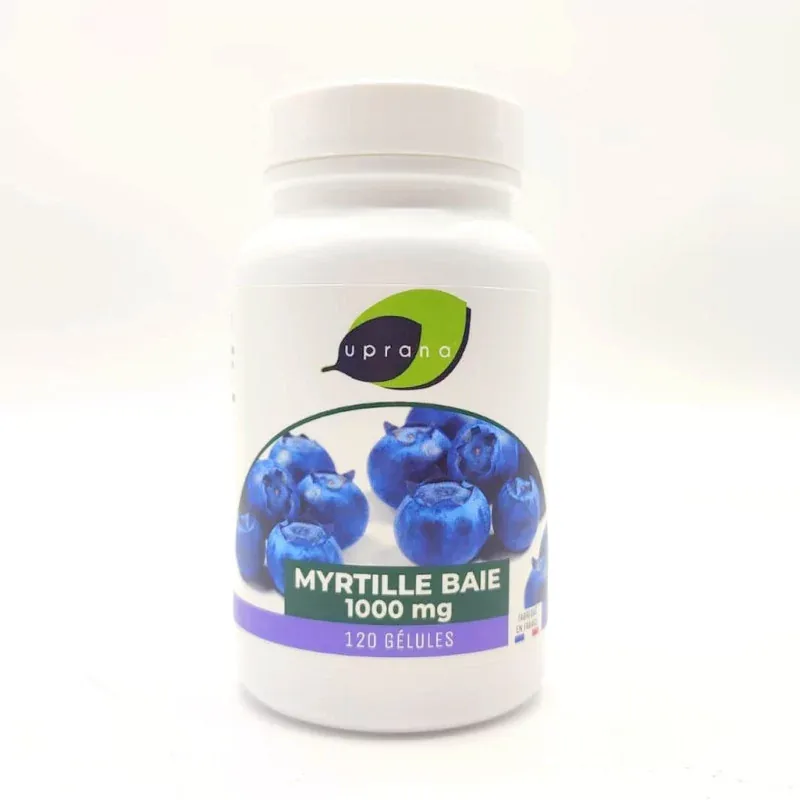 Uprana Myrtilles Baie 1000mg 120 gélules - Univers Pharmacie