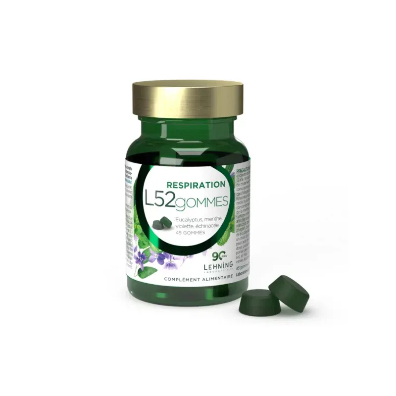 Lehning Respiration L52 45 gommes - Univers Pharmacie