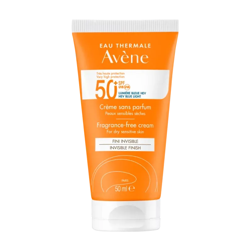 Avène Eau Thermale Crème Sans Parfum SPF50+ 50ml - Univers Pharmacie