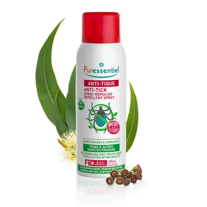 Puressentiel Anti-tique Spray Répulsif 100ml - Univers Pharmacie