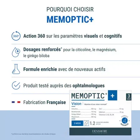 Memoptic+ Vision 90 gélules - Univers Pharmacie