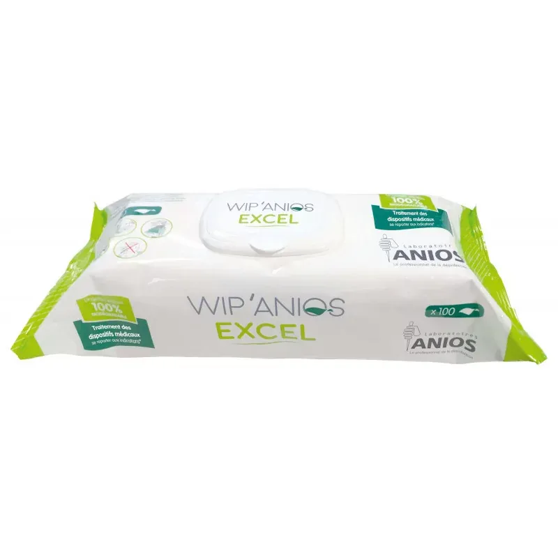 Wip'Anios Excel Lingettes X100 - Univers Pharmacie