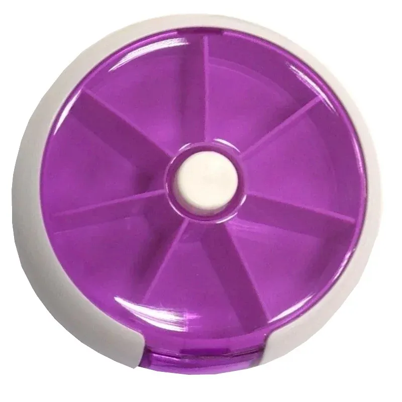 Pilulier 7 Jours Pivotant Rond - Univers Pharmacie