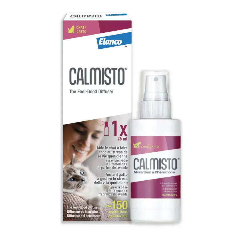 Calmisto Spray Bien-être Chat 75ml - Univers Pharmacie Calmisto Spray Bien-être Chat 75ml - Univers Pharmacie
