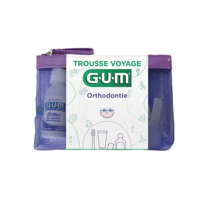 GUM Trousse Voyage Orthodontie - Univers Pharmacie GUM Trousse Voyage Orthodontie - Univers Pharmacie