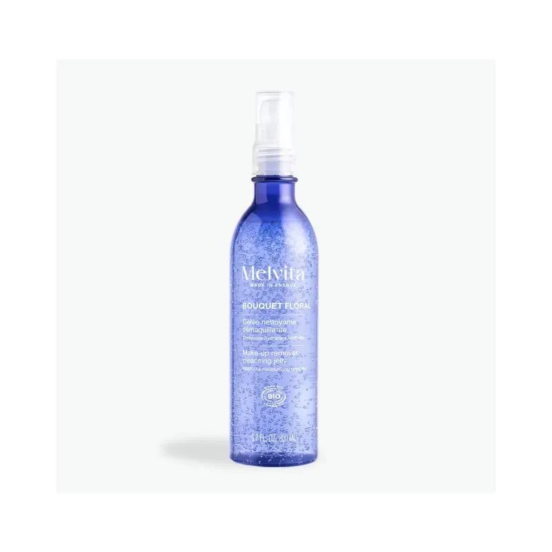 Melvita Bouquet Floral Gelée Nettoyante Démaquillante 200ml - Univers Pharmacie